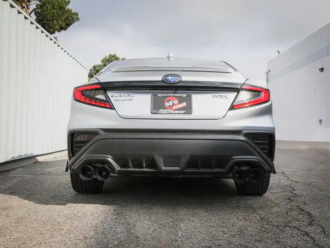 aFe 49-36809-B POWER Takeda 3in to 2-1/2in 304 SS Cat-Back Exhaust w/ Black Tips 22-23 Subaru WRX H4-2.4L (t)