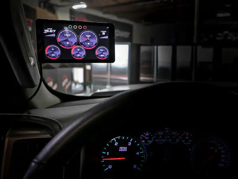 aFe 77-83020-AGD Scorcher Blue 17-18 Ford Diesel Trucks V8-6.7L (td) w/ Advanced Gauge Display Monitor