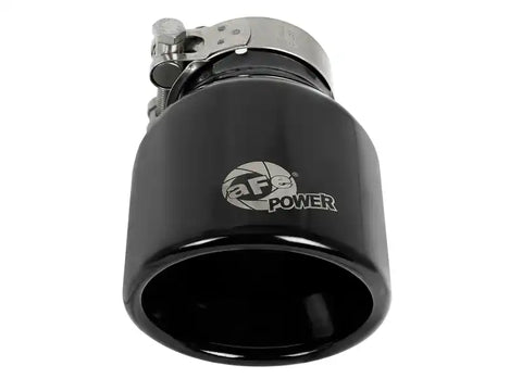 aFe 49T25404-B06 MACH Force-Xp 409 SS Clamp-On Exhaust Tip 2.5in. Inlet / 4in. Outlet 6in. L - Black