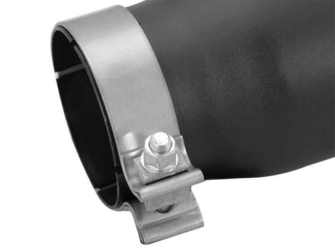 aFe 49T35456-B12 MACHForce-XP 3.5in 409 Stainless Steel Exhaust Tip x 4.5in Out 12in L Clamp-On
