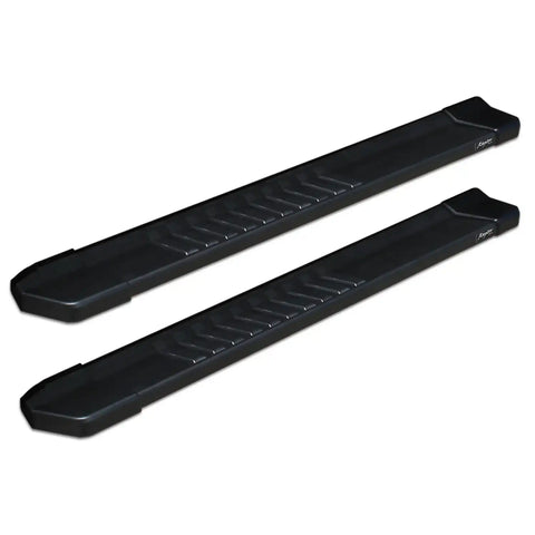 Raptor Series 1701-0016BT - 6 In OEM Style Slide Track Running Boards Black Textured Aluminum 07-18 Chevy Silverado/GMC Sierra 1500 07-19 Silverado/Sierra 2500/3500 HD Regular Cab