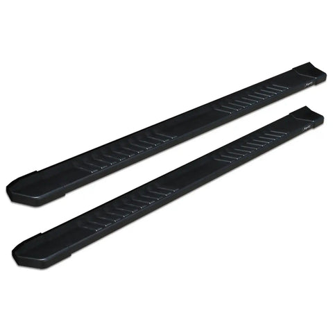 Raptor Series 1701-0041BT - 6 In OEM Style Slide Track Running Boards Black Textured Aluminum 19-24 Chevy Silverado/GMC Sierra 1500 20-24 Silverado/Sierra 2500/3500 HD Double Cab