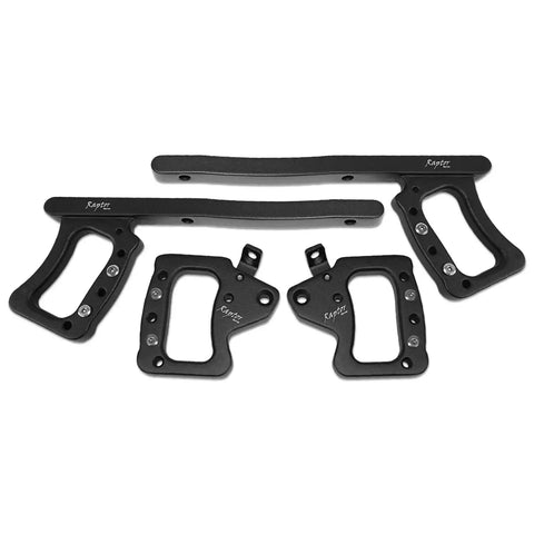 Raptor Series 170107-129600 RSO Suspension - Front And Rear Grab Handles Black Powder Coat Aluminum 07-18 Jeep Wrangler JK/JKU 4-Door