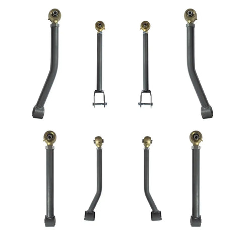 Raptor Series 170107-459800 RSO Suspension - Front And Rear Control Arms 8pc Complete Set 0-6in Lift 07-18 Jeep Wrangler JK/JKU