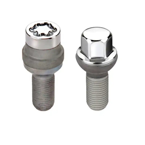 McGard 5 Lug Hex Install Kit w/Locks (Radius Seat Bolt) M14X1.5 / 17mm 35.4mm Shank L - Chrome
