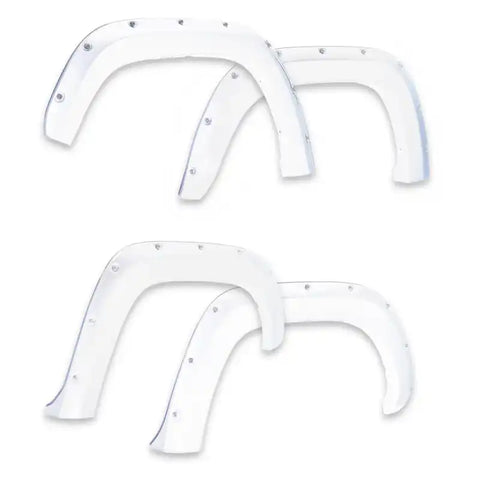 EGR 14+ Chev Silverado 6-8ft Bed Bolt-On Look Color Match Fender Flares - Set Summit White