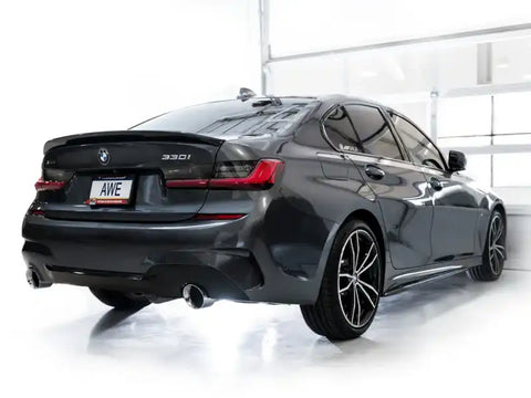 AWE 19-23 BMW 330i / 21-23 BMW 430i Base G2X Touring Axle Back Exhaust - Chrome Silver