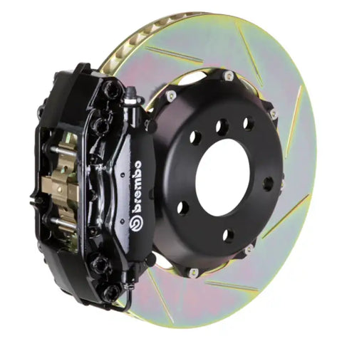 Brembo 01-07 C-Class Rear GT BBK 4 Piston Cast 2pc 328x28 2pc Rotor Slotted Type1-Black