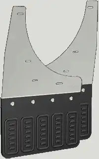 Cloud-Rider 18-1200R Original Universal Mudflaps (Old Body Style 2007)-2014 Chev/GMC - 2500-3500 [All Wheel Sizes] Rear