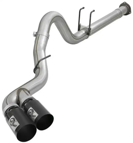 aFe 49-43120-B Power 11-14 Ford F250/F350 6.7L Diesel Rebel XD 4in 409 SS DPF-Back Exhaust System - Black Tips