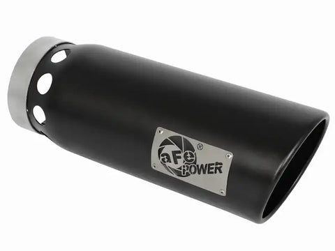 aFe 49T50601-B161 MACHForce XP Cat-Back SS-304 5in Interooled Exhaust Tip In x 6in Outx16inL Bolt-On Right Blk
