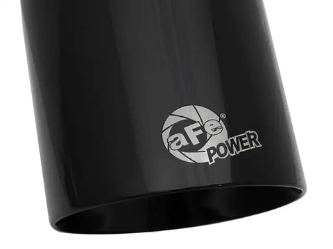 aFe 49T30454-B092 MACH Force-Xp Univ 304 SS Double-Wall Clamp-On Exhaust Tip - Black 3in Inlet 4.5in Outlet