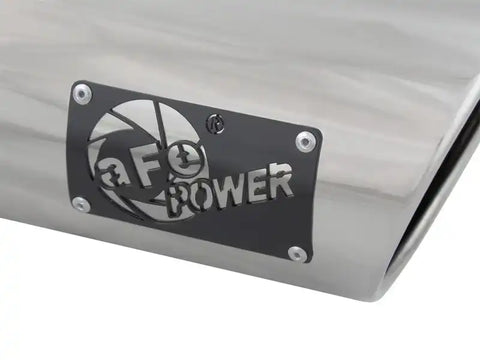 aFe 49T40501-P15 Diesel Exhaust Tip Bolt On Polished 4in Inlex x 5in Outlet 15in