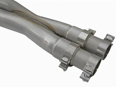 aFe 49-34063-B Mach Force-Xp 3in CB Stainless Steel Dual Exhaust System w/ Black Tips 09-15 Cadillac CTS-V