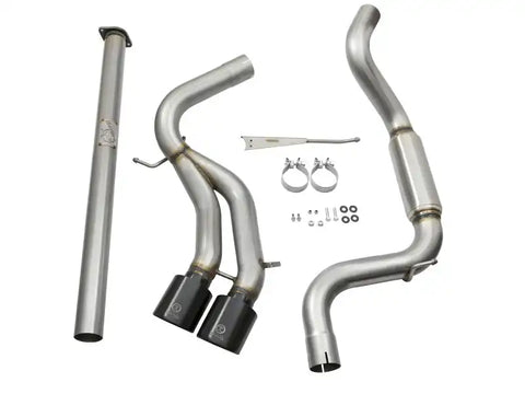 aFe 49-33083-B Takeda 3in SS Exhaust Cat-Back 13-16 Ford Focus ST 2.0L Black Tips