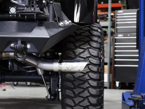 aFe 49-46211 MACHForce XP Exhausts Cat-Back SS-409 EXH CB Jeep Wrangler 4Dr 2012 V6-3.6L