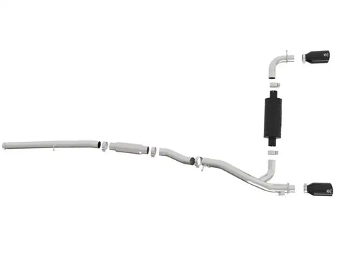 aFe 49-33103-B Takeda 3in 304 SS Cat-Back Exhaust System w/ Black Tips 16-18 Ford Focus RS I4-2.3L (t)