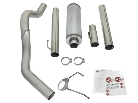aFe 49-12005 LARGE Bore HD Exhausts Cat-Back SS-409 EXH CB Dodge Diesel Trucks 03-04 L6-5.9L (td)