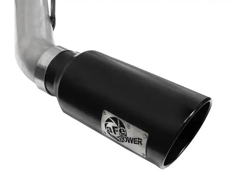 aFe 49-03065-B Atlas Exhaust 4in DPF-Back Al Steel 11-14 Ford Diesel Trucks V8-6.7L (td)