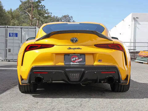 aFe 49-36050-B POWER Takeda 2021 Toyota Supra 2.0L (t) 2.5in-3in 304 SS CB Exhaust w/ Black Tips