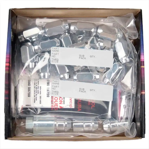 McGard 6 Lug Hex Install Kit w/Locks (Cone Seat Nut) M12X1.5 / 13/16 1.5in. Length - Chrome