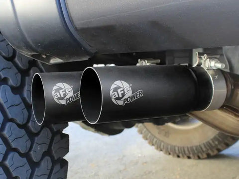 aFe 49-43080-B Rebel Exhausts 3in SS Cat-Back 09-14 Ford F-150 4.6/5.0/5.4L w/ Black Tips