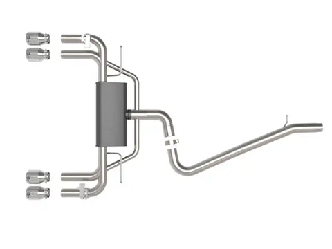 aFe 49-36442-P MACHForce XP 3in-2.5in 304SS Exhaust Cat-Back 15-20 Audi S3 L4-2.0L (t) - Polished Tips