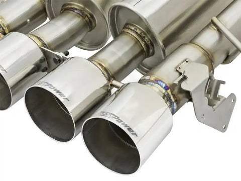 aFe 49-34056-P MACHForce XP 3in-2 1/2in Axle Back 304SS Exhaust w/ Polished Tips 14-17 Chevy Corvette V8-6.2L