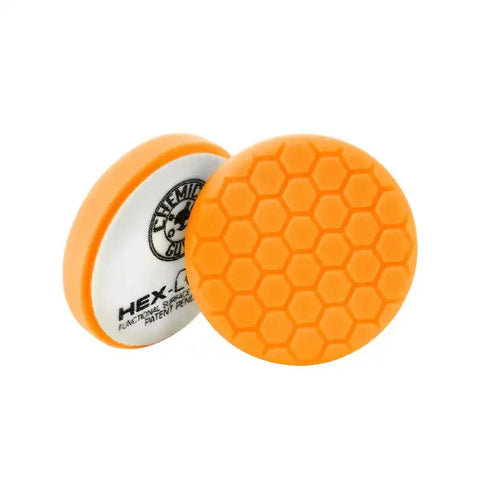 Chemical Guys Hex-Logic Self-Centered Medium-Heavy Cutting Pad - Orange - 4in - Case of 24