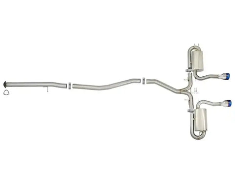 aFe 49-36621-L Takeda 3in 304 SS Cat-Back Exhaust System w/ Blue Tips 2017+ Honda Civic Si 4Dr I4 1.5L (t)