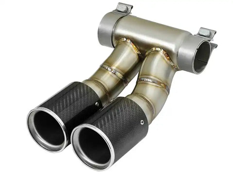 aFe 49C36413-C Power 13-14 Porsche Cayman S / Boxster Carbon Fiber Exhaust Tip Upgrade