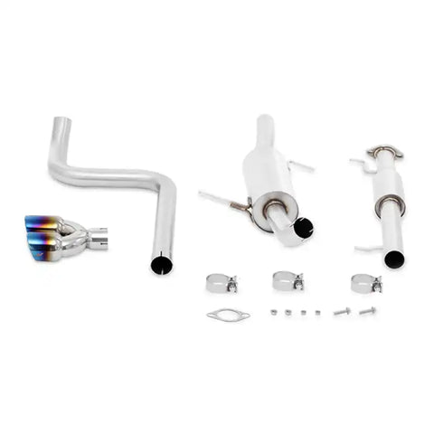 Mishimoto 14-16 Ford Fiesta ST 1.6L 2.5in Stainless Steel Resonated Cat-Back Exhaust w/ Burnt Ti