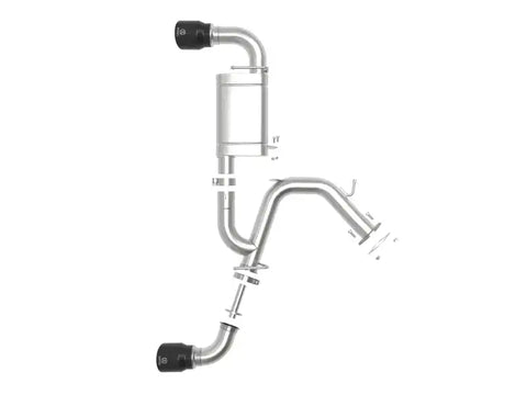 aFe 49-37009-B Takeda Exhaust Axle-Back 19-20 Hyundai Veloster N 304SS Black Dual Tips