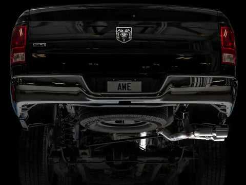AWE Tuning 09-18 RAM 1500 5.7L (w/o Cutouts) 0FG Single Side Exit Cat-Back Exhaust - Chrome Tips
