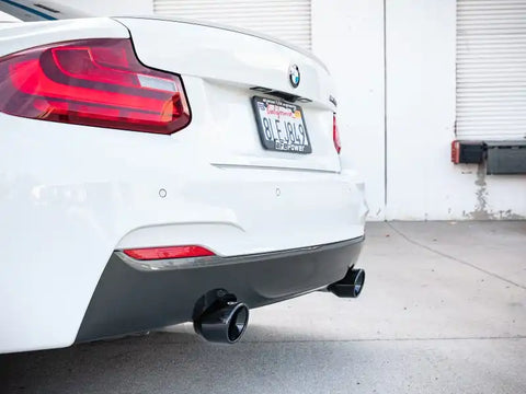 aFe 49-36348-B MACHForce XP 3in to 2.5in 304 SS Axle-Back Exhaust w/ Black Tips 14-16 BMW M235i