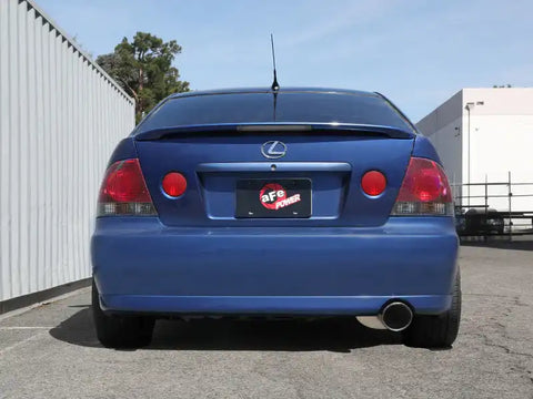 aFe 49-36058-L Lexus IS300 01-05 L6-3.0L Takeda Cat-Back Exhaust System- Blue Tip