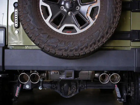aFe 49-38086-P Vulcan Series 2.5in 304 SS Axle-Back Exhaust Polished 07-18 Jeep Wrangler (JK) V6-3.6/3.8L