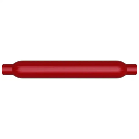 MagnaFlow Muffler Red Pack Series Glasspack 4in Rd 26in Body Length 2.5in/2.5in Inlet/Outlet