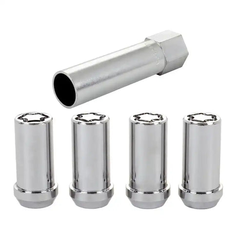 McGard Wheel Lock Nut Set - 4pk. (Tuner / Cone Seat) 1/2-20 13/16 Hex 1.60in. Length Chrome