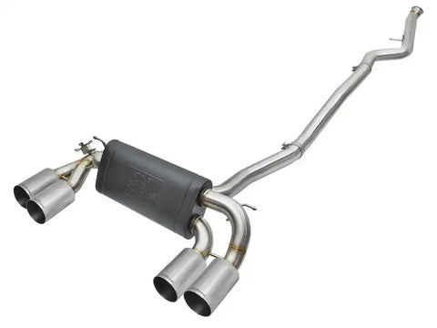aFe 49-36330-1P 16-18 BMW M2 L6-3.0L MACH Force-Xp 3in to 2.5in 304 SS Cat-Back Exhaust System-Quad Polish Tips