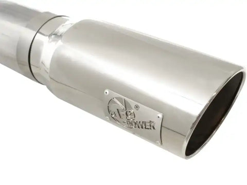 aFe 49-44041-P MACHForce XP Exhaust 5in DPF-Back SS 11-13 GM Diesel Trucks V8-6.6L (td) (LML) (Pol Tip)