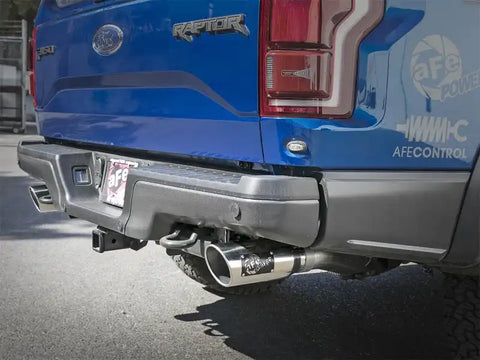 aFe 49-33094-P MACHForce-XP 3in to 3-1/2in 304 SS Cat-Back Exhaust w/Polished Tips 17-18 Ford F-150 Raptor 3.5L