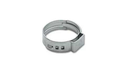 Vibrant One Ear Stepless Pinch Clamps 20.3-23.5mm clamping range (Pack of 10) SS 7mm band width