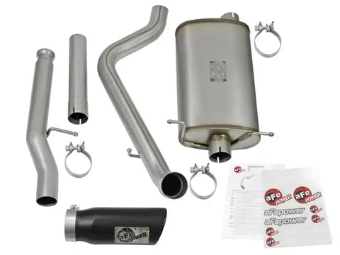 aFe 49-44072-B MACHForce XP Exhausts Cat-Back Black Tip 09-17 GM Silverado 1500 4.3/5.3L RegCab SB/LB