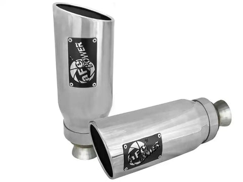 aFe 49C42073-P MACH Force-XP 4-1/2in Steel OE Replacement Exhaust Tips - 2021+ Dodge Ram (5.7L V8) Polished