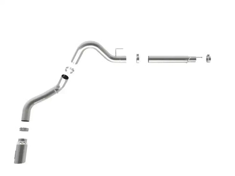 aFe 49-43143-P 2021 Ford F-150 V6-3.0L (td) Large Bore 409 SS DPF-Back Exhaust System w/ Polished Tip