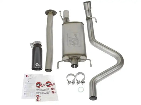 aFe 49-46031-B MACHForce XP Cat Back SS Exhausts Black Tips 05-12 Toyota Tacoma L4-2.7L