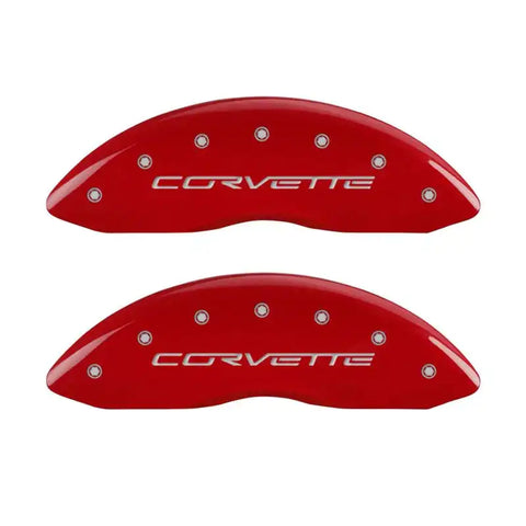 MGP 4 Caliper Covers Engraved Front & Rear C6/Corvette Yellow finish black ch