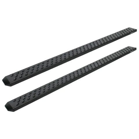 Raptor Series 2104-0367BT - 6.5 In Sawtooth Slide Track Running Boards Black Textured Aluminum 05-23 Toyota Tacoma Access/Extended Cab
