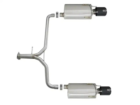 aFe 49-36604-B Takeda 2.25-1.75in 304 SS Axle-Back Exhaust w/ Black Tips 13-17 Honda Accord Sport Sedan I4-2.4L